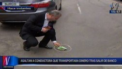 Surco: Interceptan a tiros una camioneta y roban S/.120 mil