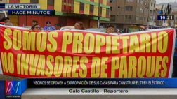 Vecinos de Av. 28 de Julio protestan por Línea 2 del Metro