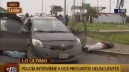 Lurín: capturan a dos sujetos armados que iban a asaltar grifo