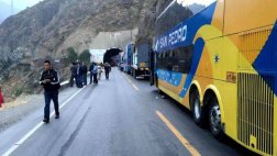 Carretera Central está bloqueada por trabajadores de Doe Run