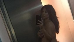 Kim Kardashian se desnuda para aclarar que su embarazo va bien