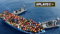 El rescate de inmigrantes que van a Europa por el Mediterráneo