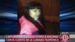 Miraflores: cae mujer que estafó a anciana con más de S/. 3 mil