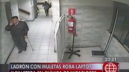 Miraflores: se hace pasar por discapacitado para robar clínica