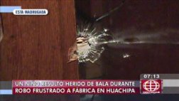 Carapongo: niño herido por bala perdida tras robo frustrado