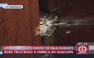 Carapongo: niño herido por bala perdida tras robo frustrado