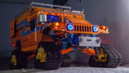 Una expedición a la Antártida con dos Hummer H1 híbridas