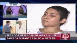 Dan de alta a joven baleada en asalto a pizzería de VES