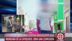 Callao: adolescente catequista fue baleado en la pierna