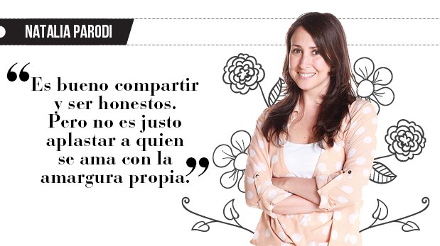 Natalia Parodi: "Mi marido no es mi basurero"