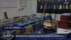 Carabayllo: delincuentes roban colegio y se llevan computadoras