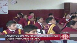 Escolares no tienen profesor de matemática hace 6 meses