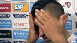 Sergio Agüero aún tiene que pulir su inglés (VIDEO)