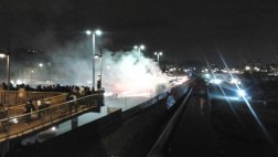 Incendio de bus en la Vía de Evitamiento causó congestión