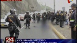 Ciclista que murió atropellado en Costa Verde estaba ebrio