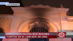 Cercado: turistas salvan de morir en incendio de hostal