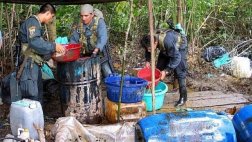 Narcotraficantes producen insumos químicos en el Vraem