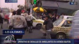 La Victoria: desalojan ambulantes que invadían la Av. Grau