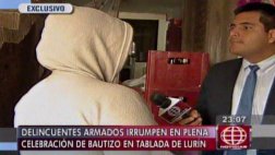 Delincuentes no solo asaltan bodas sino también bautizos en VMT