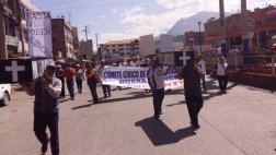 Huaraz: paro regional de 48 horas se inició con marcha