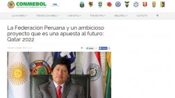Conmebol destaca proyecto de la FPF con miras a Qatar 2022