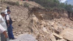 Huancavelica: derrumbe interrumpe vía Salcabamba-Tayacaja