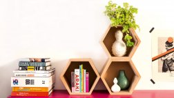 Construye una repisa hexagonal para decorar tu casa