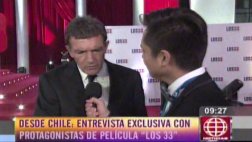 Antonio Banderas se confiesa enamorado del Perú (VIDEO)