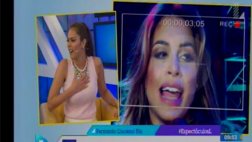 Karen Schwarz: temblor la alarmó durante programa en vivo