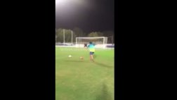 Maradona entrenó en Dubái a más de 40 grados de temperatura