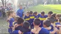 Impresionante arenga de niño de 7 años de Boca Juniors