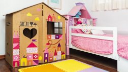 Aprende a hacer una pequeña casa de cartón