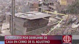 El Agustino: joven murió tras derrumbe de muro sobre su casa