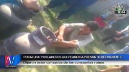 Pucallpa: otro presunto delincuente fue golpeado por vecinos