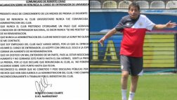 Chale y el insólito comunicado del técnico de Universitario