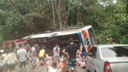 Brasil: al menos 14 muertos y 40 heridos en accidente de bus