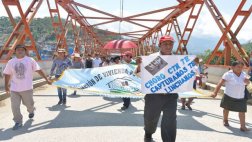 Población del Vraem realizó marcha por la seguridad ciudadana