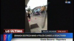 Explotan dos granadas en colegio en Villa El Salvador