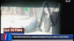Este es el policía de la UDEX al que le estalló granada en VES