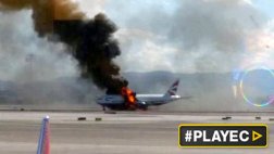 Nave de British Airways se incendió en aeropuerto de Las Vegas