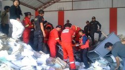 Persona fallece por caída de anaqueles con archivos judiciales