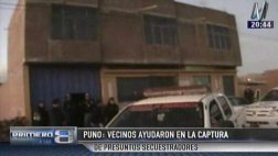 Puno: vecinos ayudaron a capturar a presuntos secuestradores