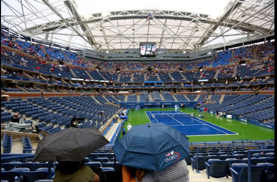 US Open: postales de una final demorada por lluvia (FOTOS)