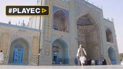 La Mezquita Azul que es un remanso de paz en Afganistán