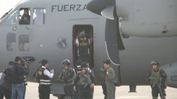 Gerald Oropeza llegó a Lima rodeado por decenas de policías