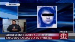 El Agustino: menor murió tras estallido de explosivo en su casa