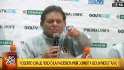 Chale perdió la paciencia con periodista tras derrota de la 'U'