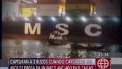 Callao: buzos cargaban 188 kg. de droga en barco pero...