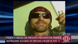 Mujer que cayó de edificio: piden prisión para australiano