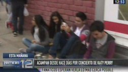 Katy Perry: fans acamparon desde el domingo en el Jockey Club